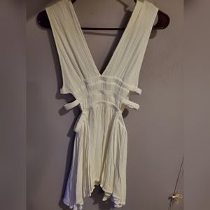 White cut out dress